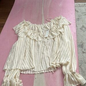 Anthropologie NWT - ruffled blouse